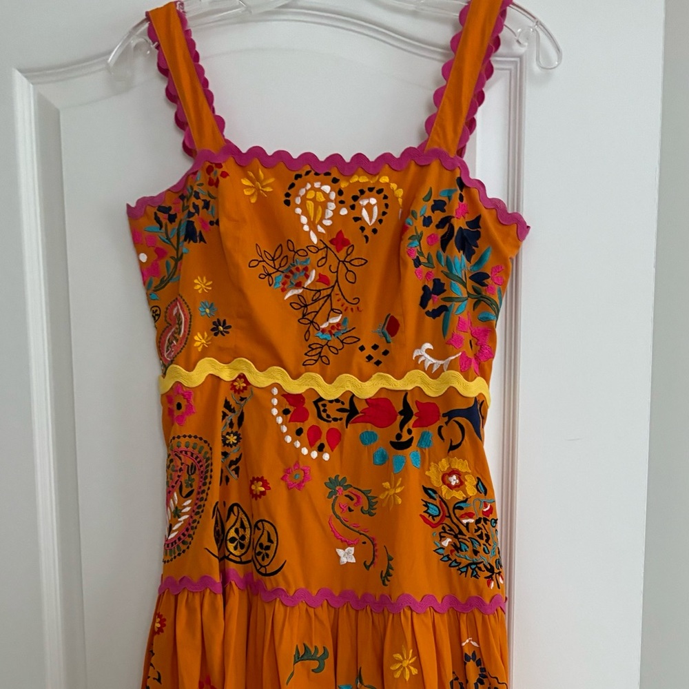 Anthropologie Embroidered Midi/Maxi Dress